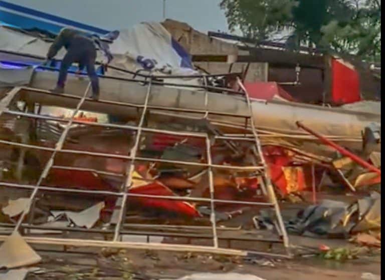 Destrozos del temporal y lo que se espera para hoy según meteorología