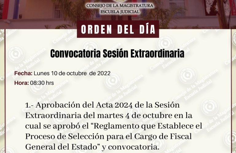 Consejo de la Magistratura quiere terna para nuevo fiscal general antes de fin de año