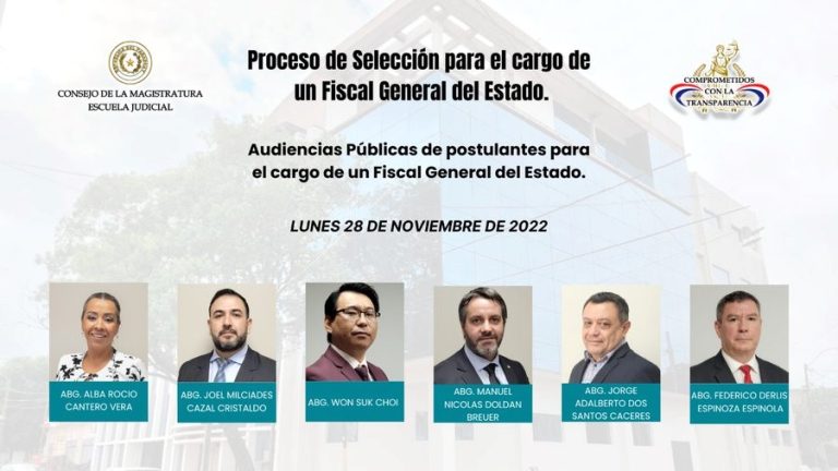 Fiscal Espinoza supera a todo en audiencias públicas para FGE y abogados tuvieron altos puntajes