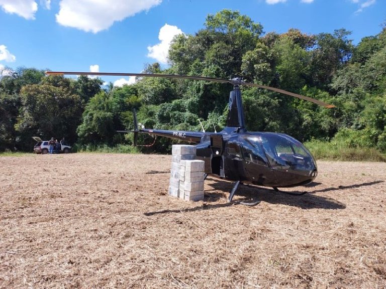 Helicóptero con droga paraguaya fue interceptado en Brasil