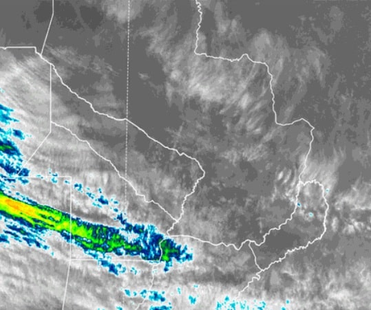 Mapa satelital del 26 de mayo.