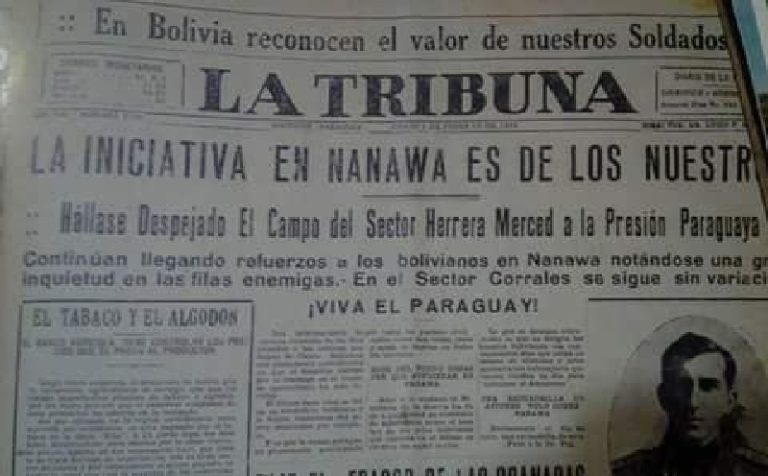 La Tribuna fue el vocero de la Guerra del Chaco y mensajero de la paz