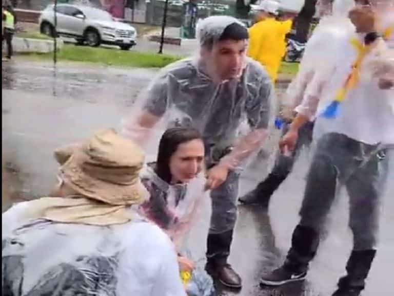 Policía dispersa con lacrimógenos manifestación de descontratados de Itaipú