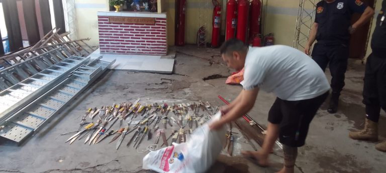 Gran cantidad de estupefacientes y armas blancas encontraron en la cárcel de Tacumbú