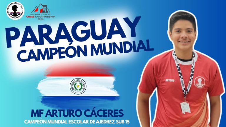 Histórico: ¡Un paraguayo campeón del mundo de ajedrez S15!