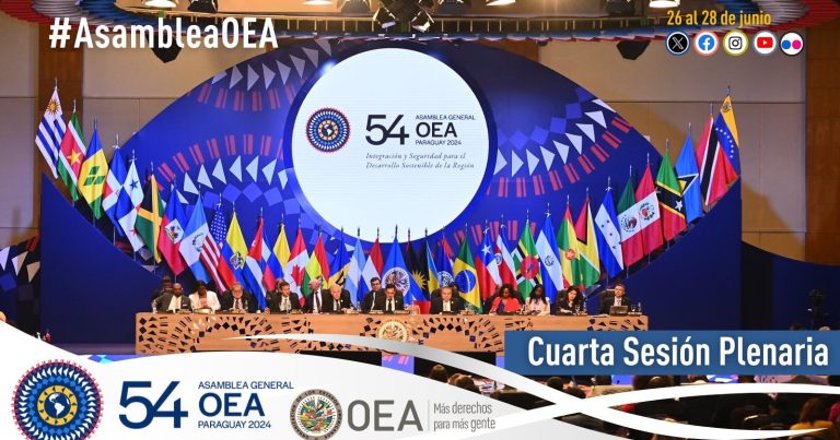 Asamblea de la OEA concluye con acuerdo para promover estabilidad y seguridad en la región