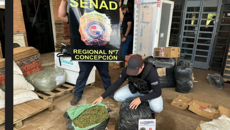 Desde Concepción intentaron enviar drogas a Asunción, vía encomiendas. Senad interceptó