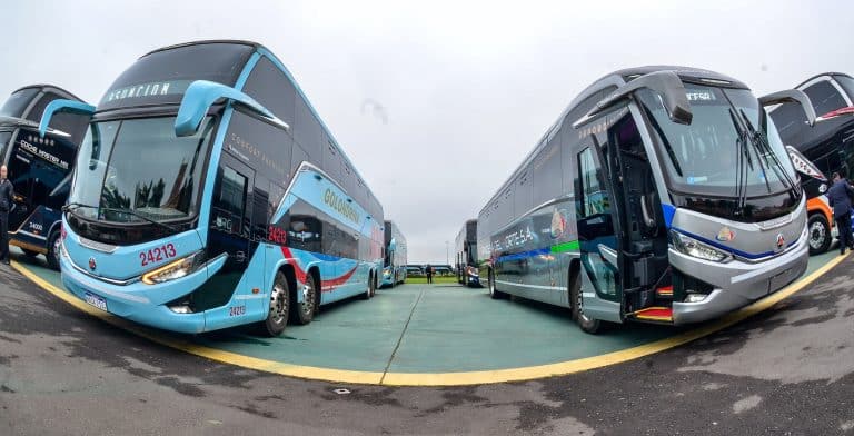 Gobierno presentó 22 buses eléctricos para transporte de pasajeros