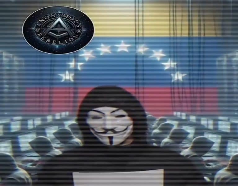 Hacktivistas de Anonymous declaran cyber guerra contra Maduro