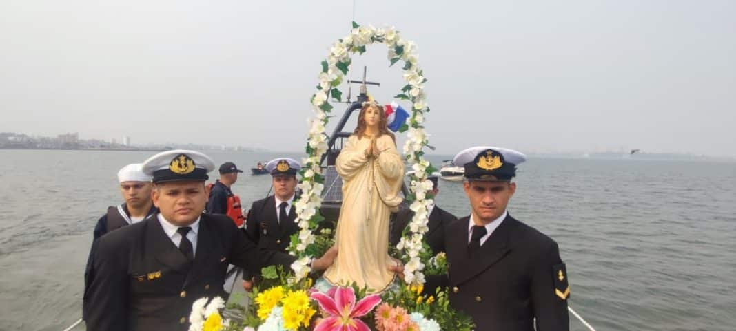 Procesión Náutica en Encarnación de la imagen de la Virgen Stella Maris.