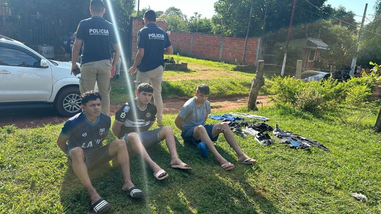 Asaltos en Itauguá: tres detenidos tras allanamientos