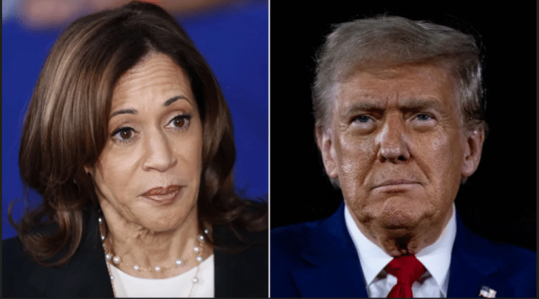 Trump y Harris van codo a codo, en busca de votantes de Estados críticos