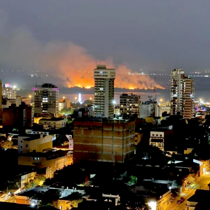 Incendio vista desde el microcentro