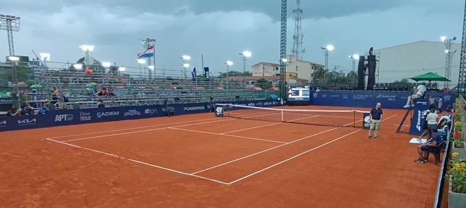 El mal tiempo aguó la fiesta del Challenger Paraguay Open