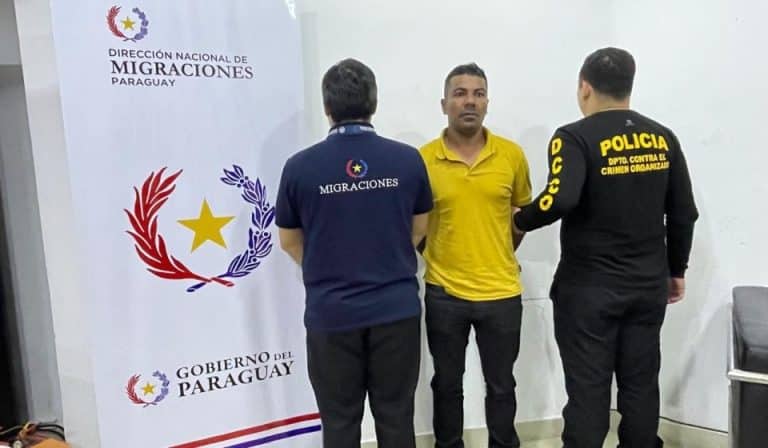 Migraciones detuvo a brasileño con condena en su país