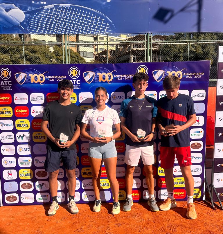 Alvaro Frutos vuelve a ser finalista, ahora en Bolívia; Santino y Cayo son campeones en dobles