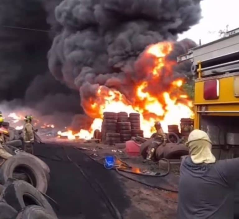 Emergencia ambiental por incendio en Pedro Juan Caballero