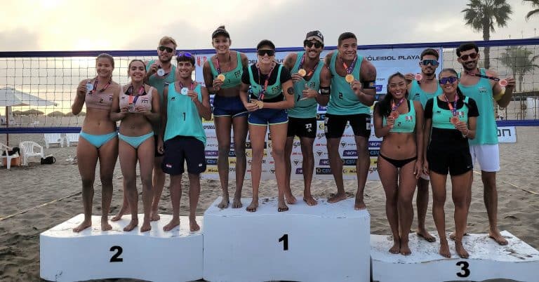Por segunda semana consecutiva, el voley playa femenino es finalista y también varones ganan plata en Lima