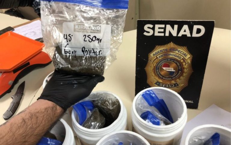 SENAD incauta 16 kilos de WAX, una potente marihuana para vapeadores