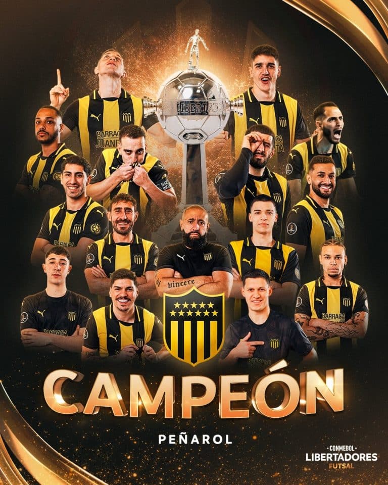 Peñarol hace historia en la Copa Libertadores de futsal FIFA