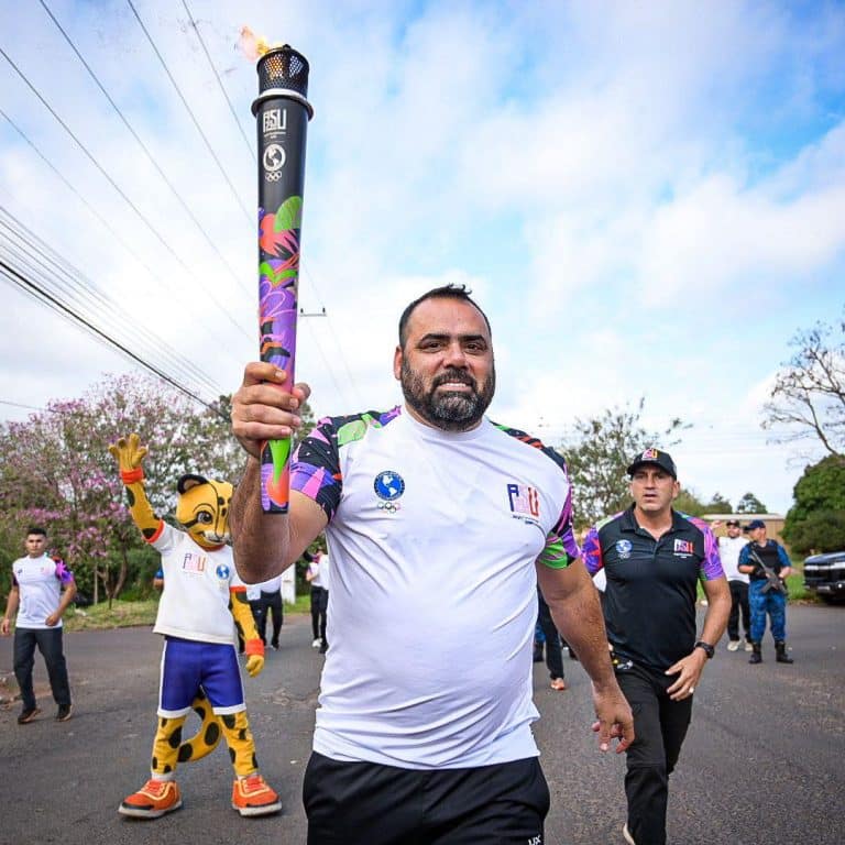 La llama panamericana recorre todo el pais a la espera de los históricos Juegos Asu 2025