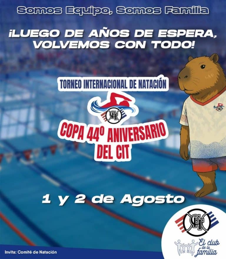 Torneo internacional Aniversario de natación en el CIT